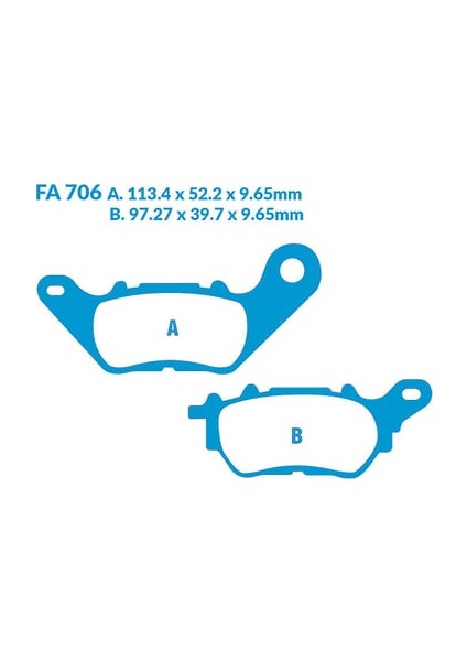 Fren Balatası SFAC706 Yamaha Tricity 300
