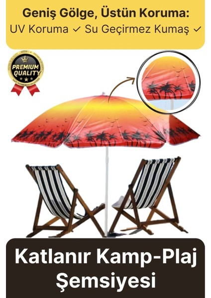 Dayanıklı Katlanabilir Fiber Tel Büyük Boy 170CM Deniz Bahçe Balkon Piknik Kamp Güneş Plaj Şemsiyesi