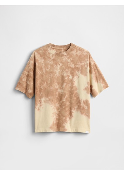 Erkek Çocuk Açık Kahverengi Heavyweight T-Shirt