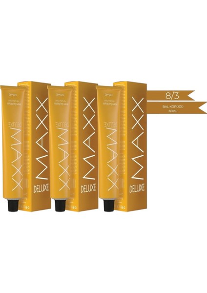 8.3 Bal Köpüğü Krem Tüp Boya -60 ml 3 Adet