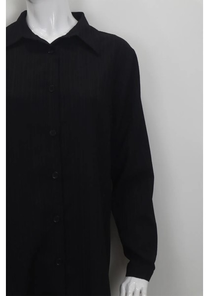 Fistan Store Kadın Siyah Desenli Spor Kesim Rahat Kalıp Yazlık Battal Tunik fiyatları