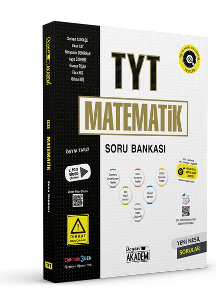 Üçgen Akademi Tyt Matematik Soru Bankası Ösym Tarzı Yeni Nesil Sorular Video Çözümlü