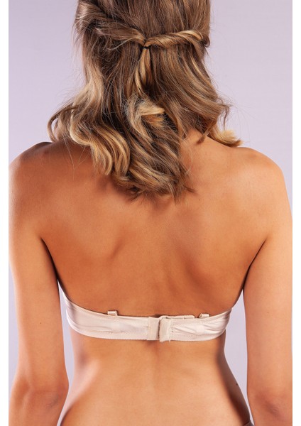 Gala Balconette Foam Cup Lace Bra, Ten Konforlu ve Şık Sütyen, Strapless