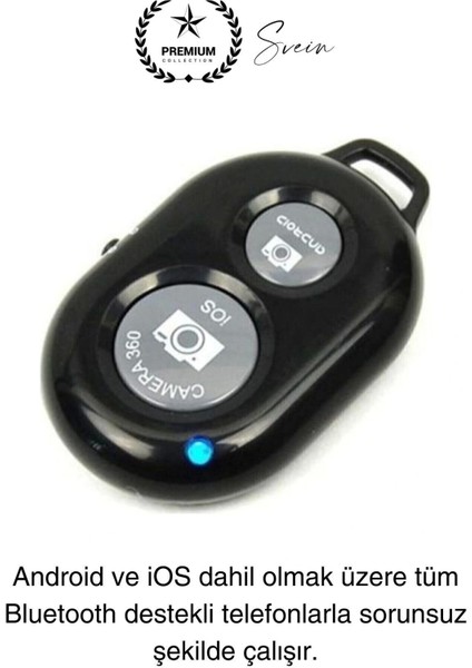 Bluetooth Kablosuz Uzaktan Kumanda Ios Android Uyumlu Selfie Fotoğraf Video Çekme Remote Shutter fiyatları