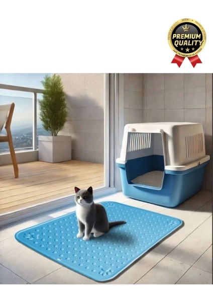 Premium Silinebilir Yıkanabilir Dayanıklı Kedi Köpek Evcil Hayvan Tuvalet Önü Mama Kabı Kum Paspası fiyatları