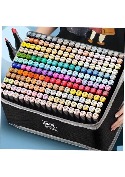 262 Li Çift Tararflı Marker Kalem Seti