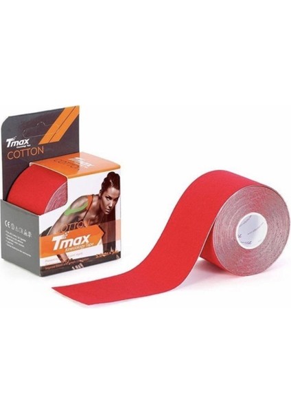 Tape Kinesio Kırmızı Renk 5 Metre x 5 cm Kinezyotape
