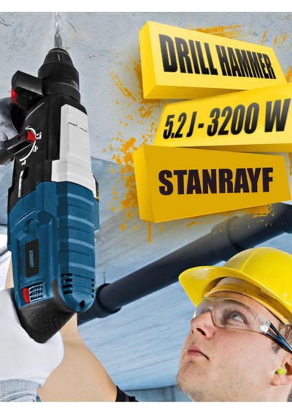 Alman 2.35MM 9600 Wat Bakır Sargılı Çift Çelik Şanzuman Kırıcı Hilti Matkap 5pcs Uç Hediye