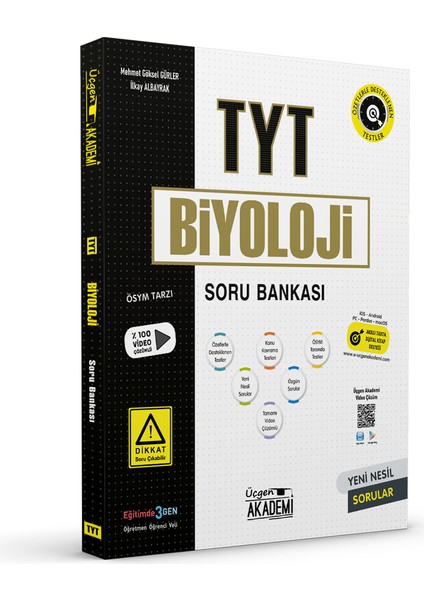 Üçgen Akademi Tyt Biyoloji Soru Bankası Ösym Tarzı Yeni Nesil Sorular Video Çözümlü