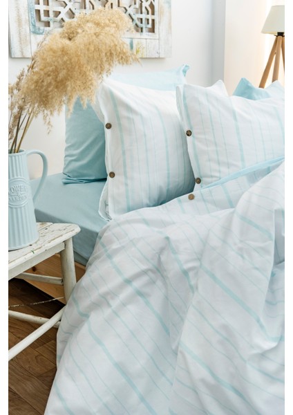 Harmony Hues İpliği Boyalı Doğal Çift Kişilik Nevresim Takımı (Çarşafı Lastikli) fiyatları