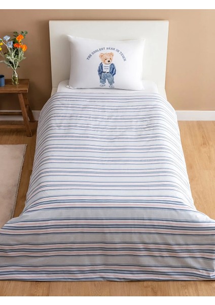 Lcw Home Karişik Ayı Teddy Baskılı %100 Pamuk Tek Kişilik Nevresim Seti