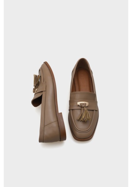Carmela Metal Tokalı Püsküllü Kadın Loafer Ayakkabı