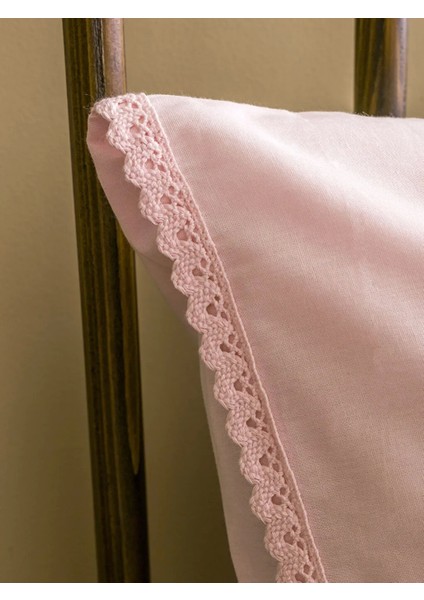 Lcw Home Pembe Desenli %100 Pamuk Çift Kişilik Pike Seti