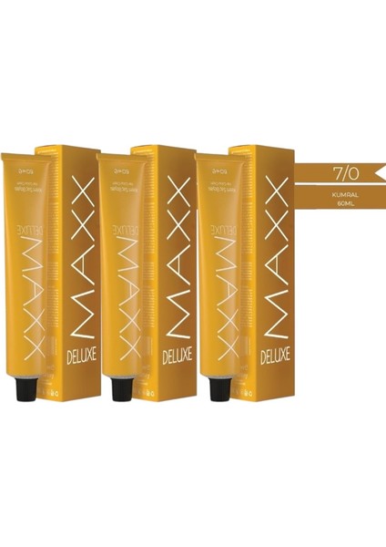 7.0 Kumral Krem Tüp Boya -60 ml 3 Adet
