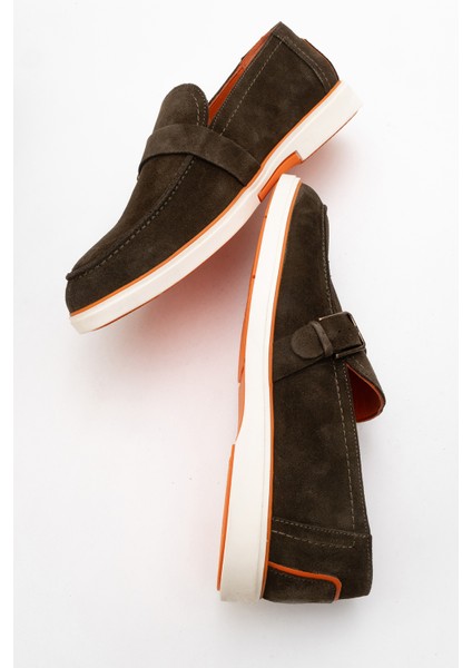 CR2406 Erkek Hafif Tabanlı Toka Detaylı Loafer indirimleri