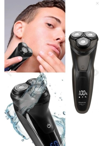 3 Başlıklı Şarjlı Erkek Traş Makinesi
