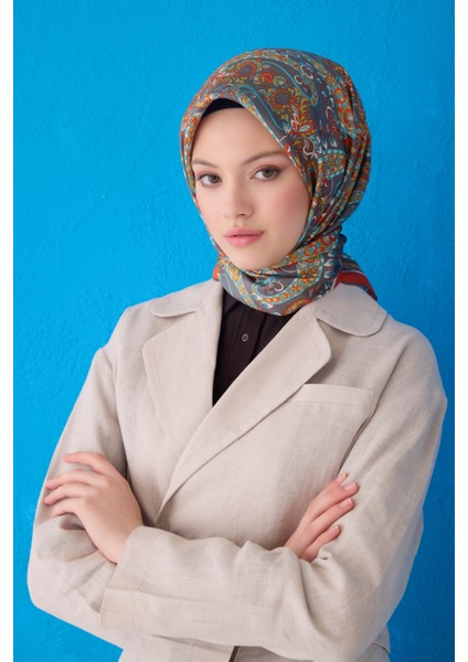 Saf Ipek Eşarp 4101D (Twill İPEK)-3983