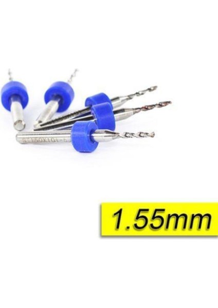 Pcb Mikro Karbür Cnc Matkap Ucu 10LU Set 1,55MM Tungsten 18 Shank fiyatları