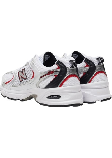 New Balance 530V2 White Silver Red - Unisex Spor Ayakkabı Sneaker MR530SA fırsatları