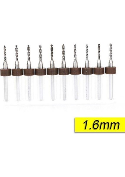 Pcb Mikro Karbür Cnc Matkap Ucu 10LU Set 1,60MM Tungsten 18 Shank fiyatları