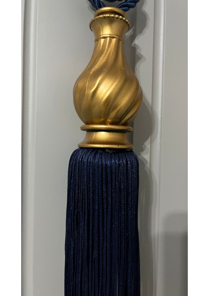 Fon Perde Tavan Bağlama Püsküllü Braçol Set ( Üçlü Set )
