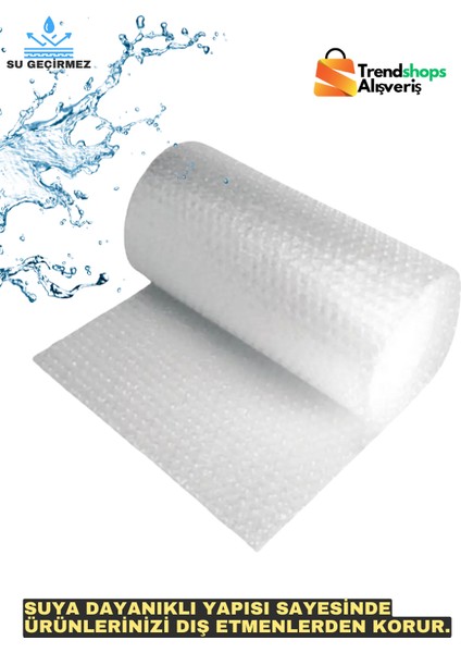 Trendshopsalışveriş 50X10 mt Balonlu Ambalaj Naylon Patpat 35GR