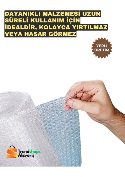 Trendshopsalışveriş 50X10 mt Balonlu Ambalaj Naylon Patpat 35GR