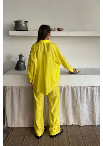 Gömlek - Pantolon Takım - Sarı fırsatları