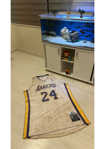 Kobe Bryant Lakers Forması Şeklinde Süngerli Makinede Yıkanabilir Halı Yüksek Kalite - Kaymaz Taban