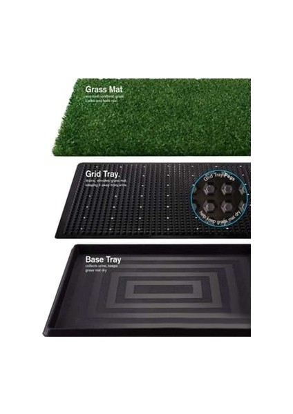 Pet Zoom Pet Park Köpek Tuvaleti 64 cm x 51CM x 3.8 cm