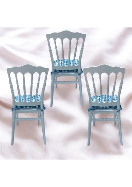 3'li Pötikare-Slikon Elyaf Dolgulu-Yıkanabilir-Sandalye Minderi-40 x 40 cm modelleri