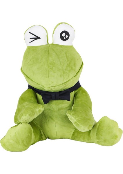 1430 Peluş Papyonlu Oturan Yeşil Kurbağa -My Friend