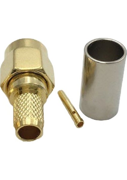 Sma Dişi Konnektör Seti (Sma Dişi-Içdiş Sıkmalı Düz Model) (RG58)
