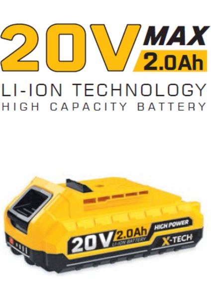 SGS5497 - 20 Volt 2 Amper Yedek Akü Batarya