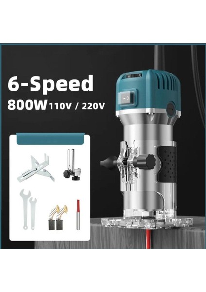 600 Watt Profesyonel Formika Traşlama Freze Makinası 6 mm Pens 2 Yıl Garantili Ürün...