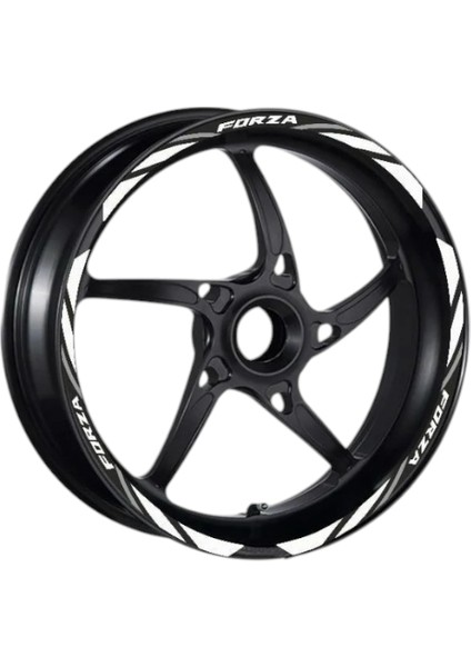 Jant Şeridi Reflektör Beyaz-Siyah Iı Honda Pcx