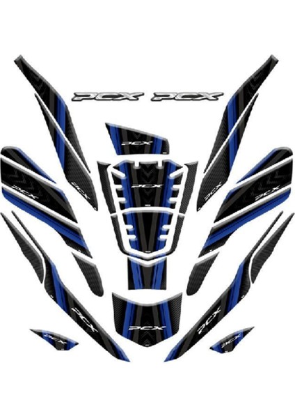 Tank Pad 009 Honda Pcx 2021-2024