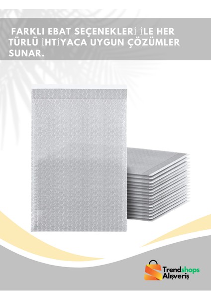 Trendshopsalışveriş 100 Adet 25X30 5cm Bantlı Balonlu Patpat Naylon Torba