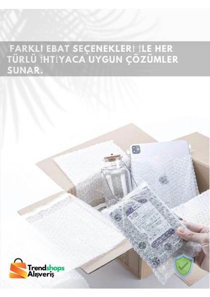 Trendshopsalışveriş 100 Adet 25X30 5cm Bantlı Balonlu Patpat Naylon Torba
