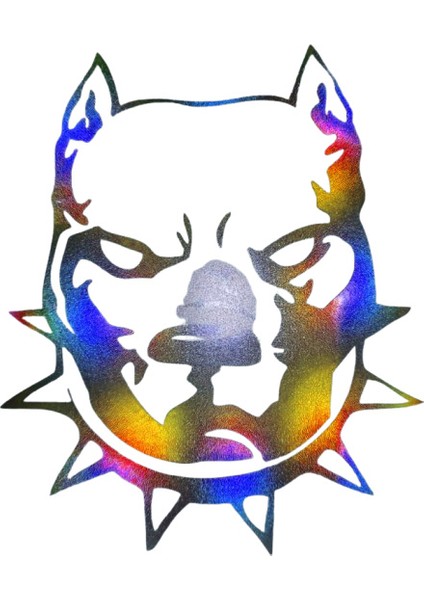 Hologram Köpek4 Model Sticker – Işık Vurunca Renk Değiştirir – Modifiye Dekarasyon Sticker Araç % Kask Uyumlu,düz ve Prüszsüz Yüzeyler Için(Meristeed)