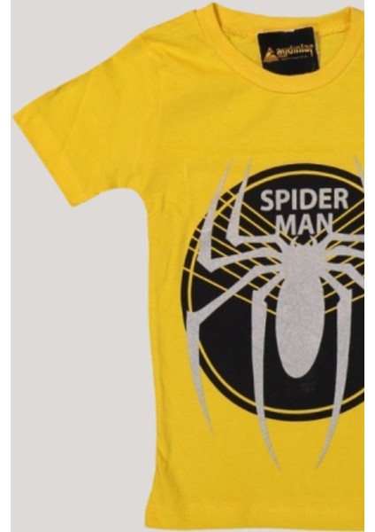 Erkek Çocuk Spider/örümcek Baskılı Şortlu Yazlık Takım (5-7 Yaş)