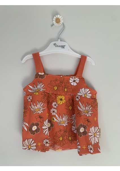 Kız Bebek Çiçek Desenli Yazlık 2'li Takım fiyatları