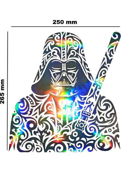 Hologram Starwars Model Sticker – Işık Vurunca Renk Değiştirir – Modifiye Dekarasyon Sticker Araç % Kask Uyumlu,düz ve Prüszsüz Yüzeyler Için(Meristeed)