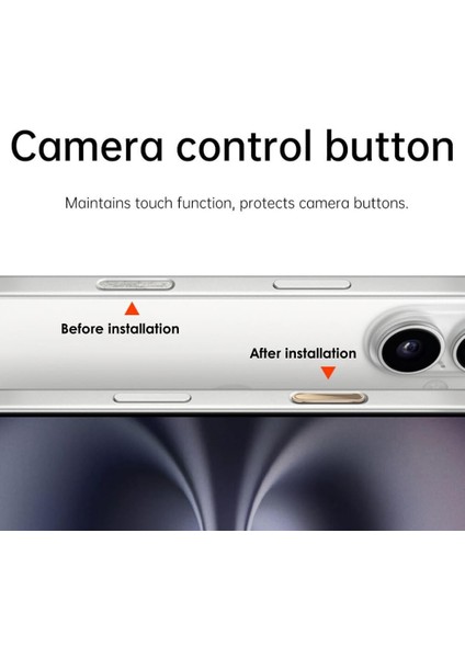iPhone 16 Serisi ile Uyumlu Metal Alaşımlı Kamera Buton Koruyucu - Hassas Dokunmatik, Çizilmez Yüzey indirimleri