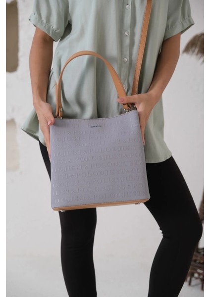 Kadın Baskı Desenli Su Geçirmez 2 Askılı 4 Gözlü El ve Omuz Çantası 344005MH