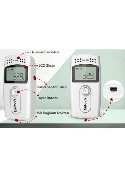 Rc-4 Mini Sıcaklık Kayıt Cihazı Datalogger indirimleri