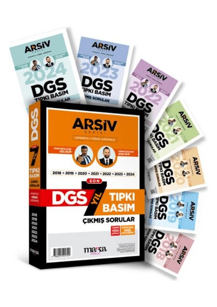 Son 7 Yıl Dgs Arşiv Serisi Tıpkı Basım Fasikül Fasikül Çıkmış Sorular