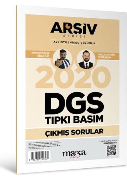 2020 Dgs Arşiv Serisi Tıpkı Basım Çıkmış Sorular