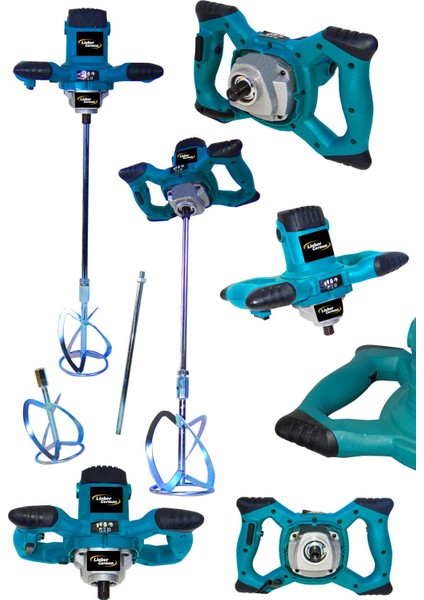 Çelik Aksam 2000 Watt Tam Profesyonel Devir Ayarlı Alçı Boya Çimento Harç Karıştırıcı Mikser fiyatları