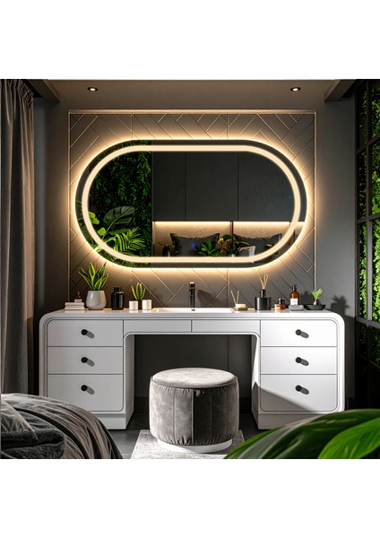 Ovanta Günışığı Led'li Lazer Kumlamalı Lavabo & Banyo Aynası (Dokunmatik Sensörlü) fiyatları